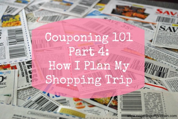 How I plan my shopping trip with couponing! Here are the simple steps I use. www.nogettingoffthistrain.com