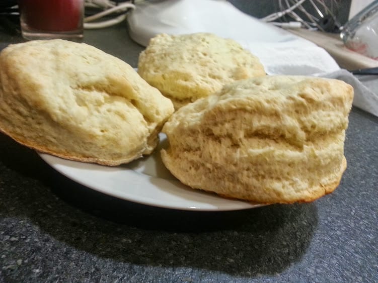 Homemade biscuits on a plate