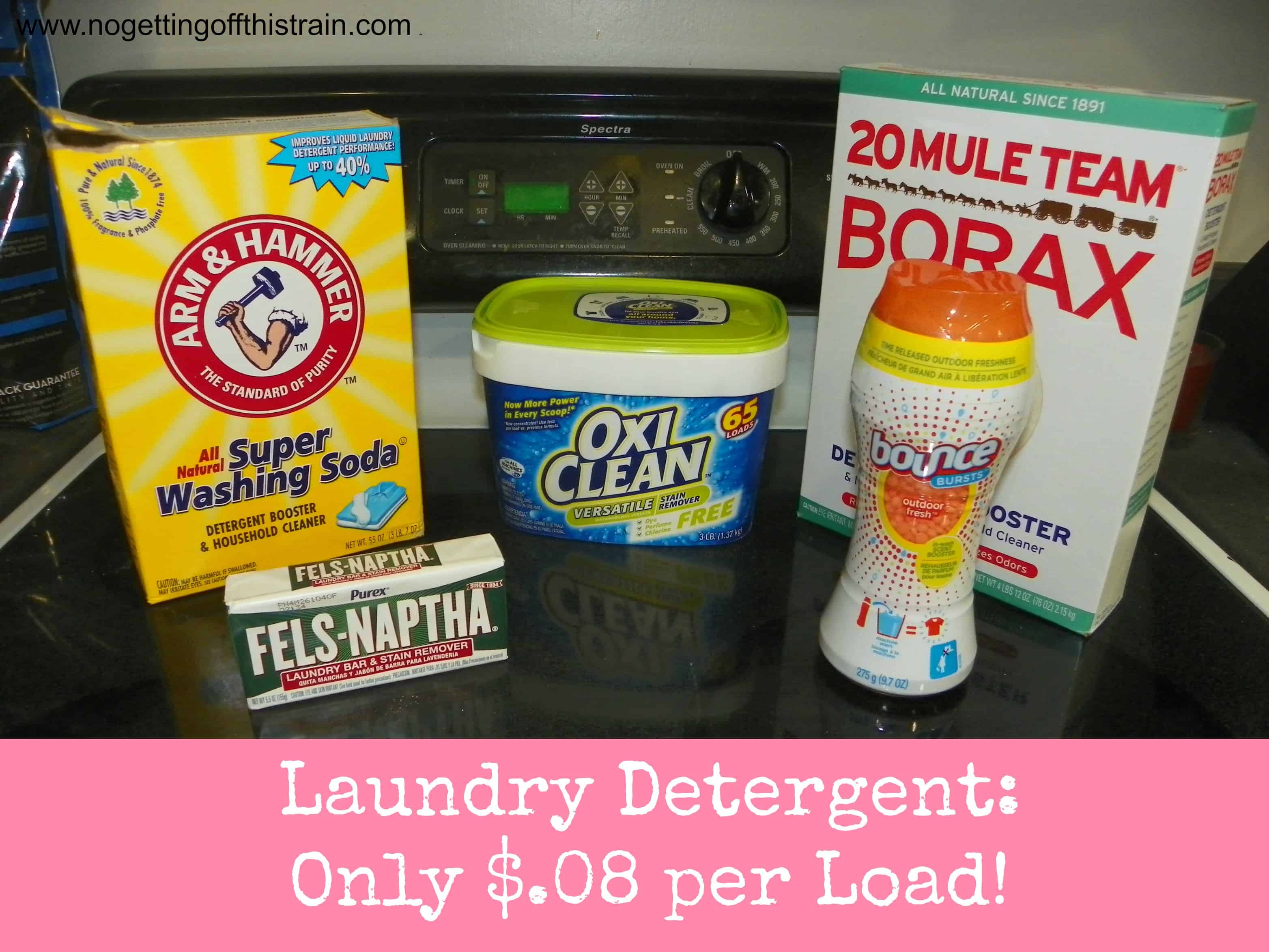 Make Your Own Laundry Detergent for Only $.08 per Load!