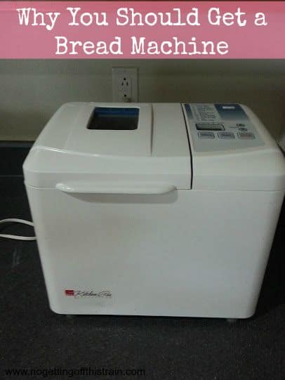 This household gadget is a must-have if you love freshly baked bread! Click here to see why you should get a bread machine. www.nogettingoffthistrain.com