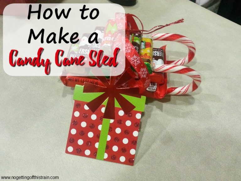 Candy Cane Sleds- A Cute Christmas Favor!