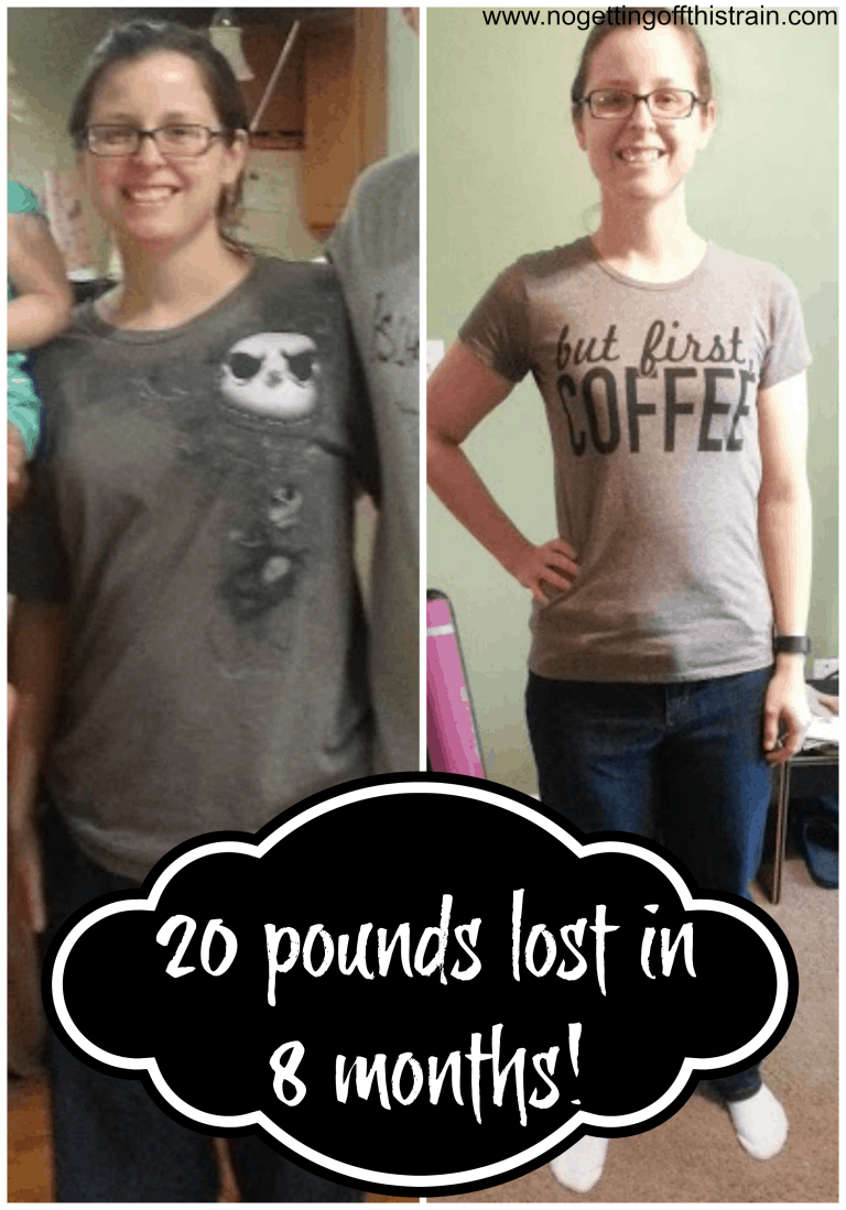 Weight Loss Goal Met! 20 Pounds Lost in 8 Months