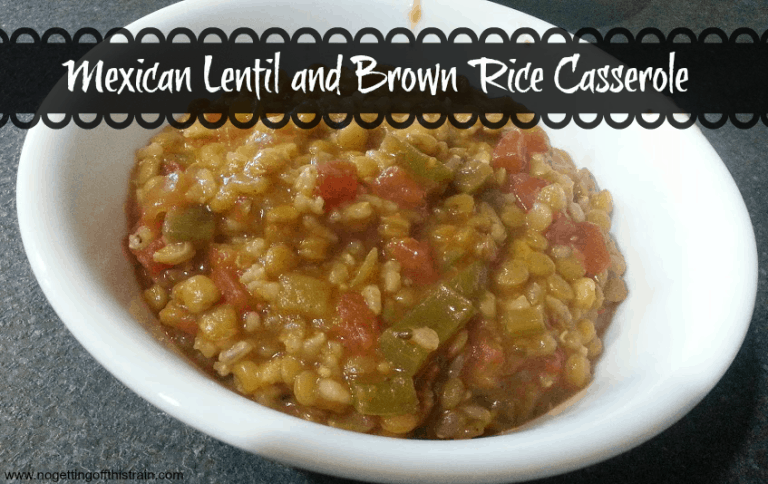 Mexican Lentil and Brown Rice Casserole