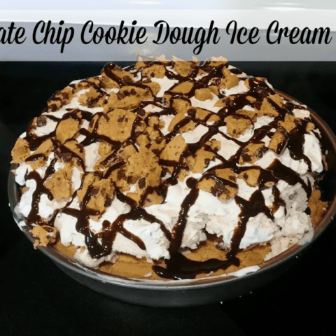 Chocolate Chip Cookie Dough Ice Cream Cake