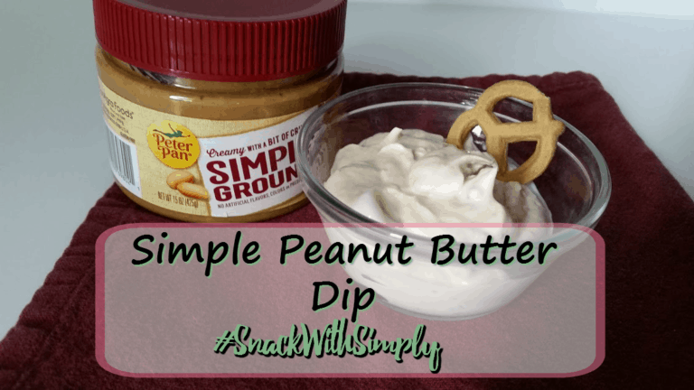 Simple Peanut Butter Dip #SnackWithSimply