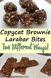 Copycat Brownie Larabar Bites
