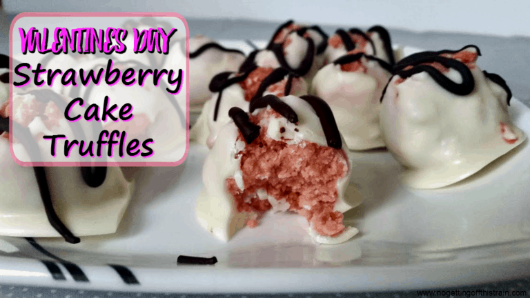 Valentines Day Strawberry Cake Truffles