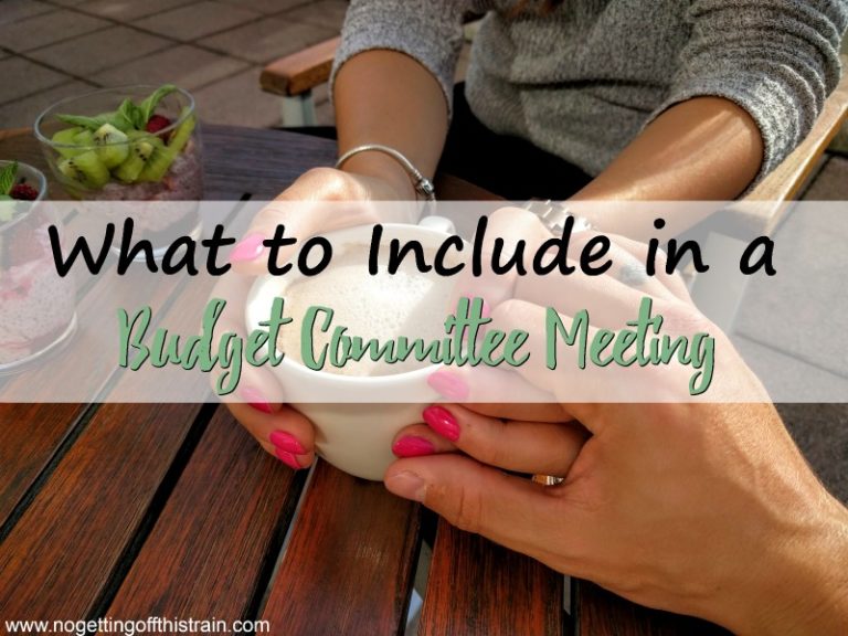 What to Include in a Budget Committee Meeting