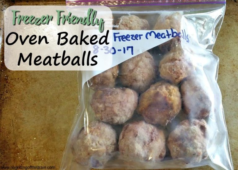 Freezer Friendly Oven Baked Meatballs