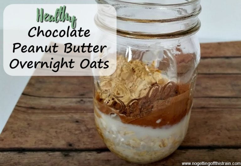 Healthy Chocolate Peanut Butter Overnight Oats
