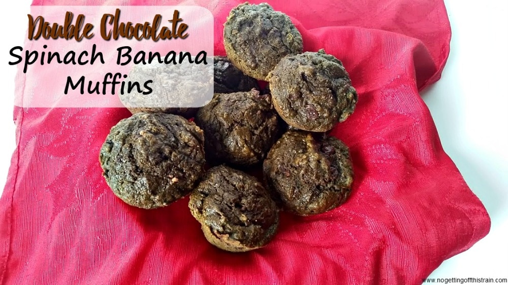 Looking for a kid friendly, healthy breakfast? These Double Chocolate Spinach Banana Muffins are good enough for dessert but healthy enough for breakfast!