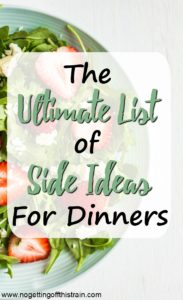 The Ultimate List of Side Ideas for Dinners