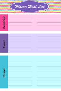 How to Create a Master Meal List (Plus a FREE Printable Sheet!)