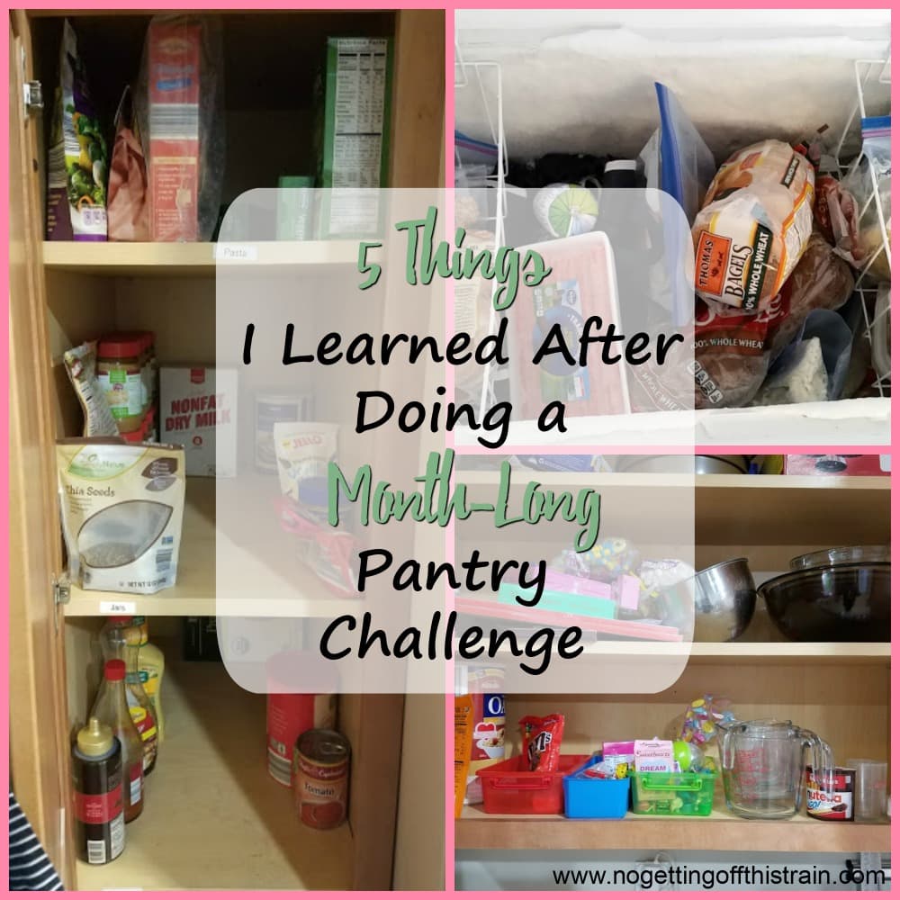 Pantry challenges are hard, but a great short-term way to save money. Here are 5 things I learned after doing a month-long pantry challenge that will help keep me in a frugal mindset!