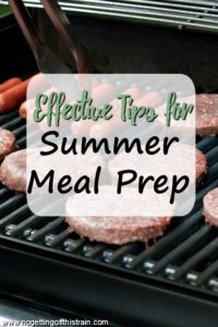 Tips for Summer Meal Prep