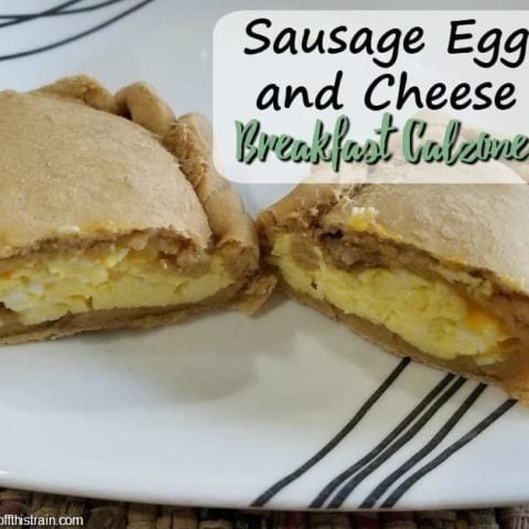 Sausage Egg and Cheese Breakfast Calzones