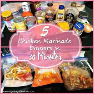 5 chicken marinade dinners plan