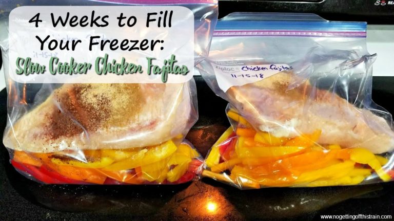 Slow Cooker Chicken Fajitas (4 Weeks to Fill Your Freezer Day 14)