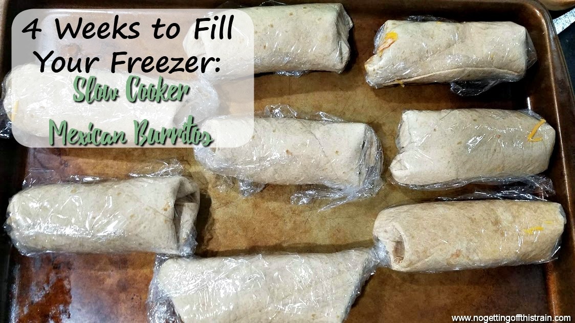 Slow Cooker Mexican Burritos (4 Weeks to Fill Your Freezer Day 7)