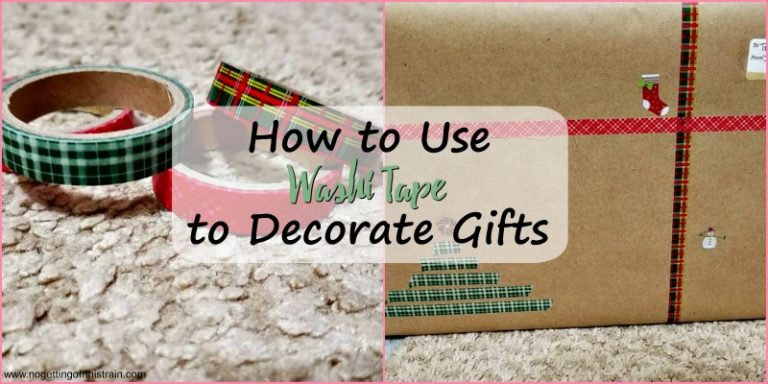 How to Use Washi Tape to Decorate Gifts