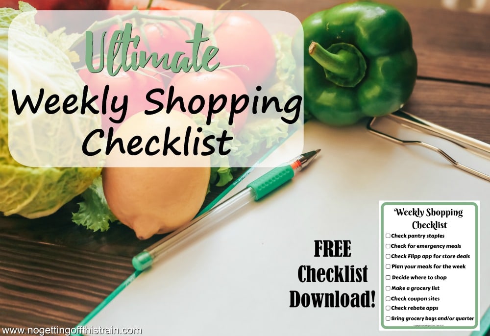 The Ultimate Weekly Shopping Checklist