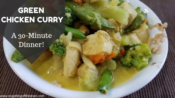 Add some spice to your week with this easy Green Chicken Curry! This quick recipe comes together in less than 30 minutes and is easily customized!