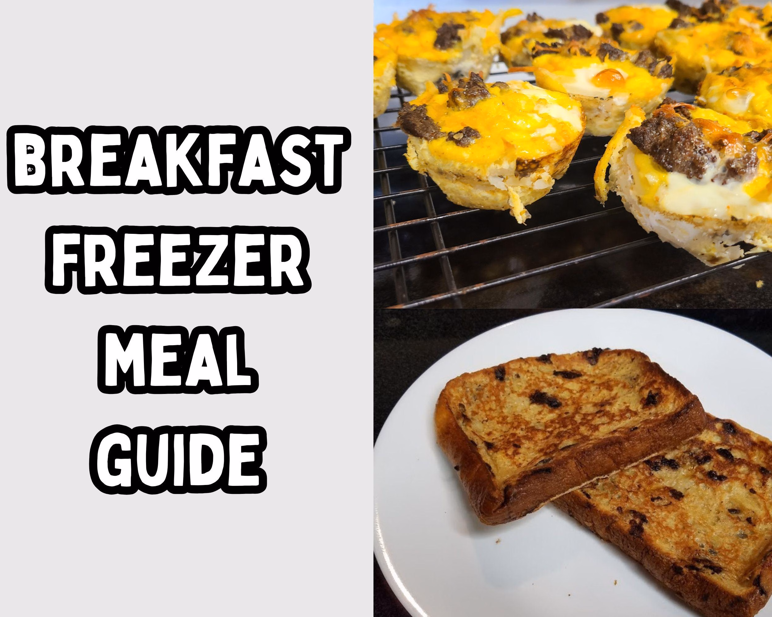 Image of a breakfast freezer meal guide