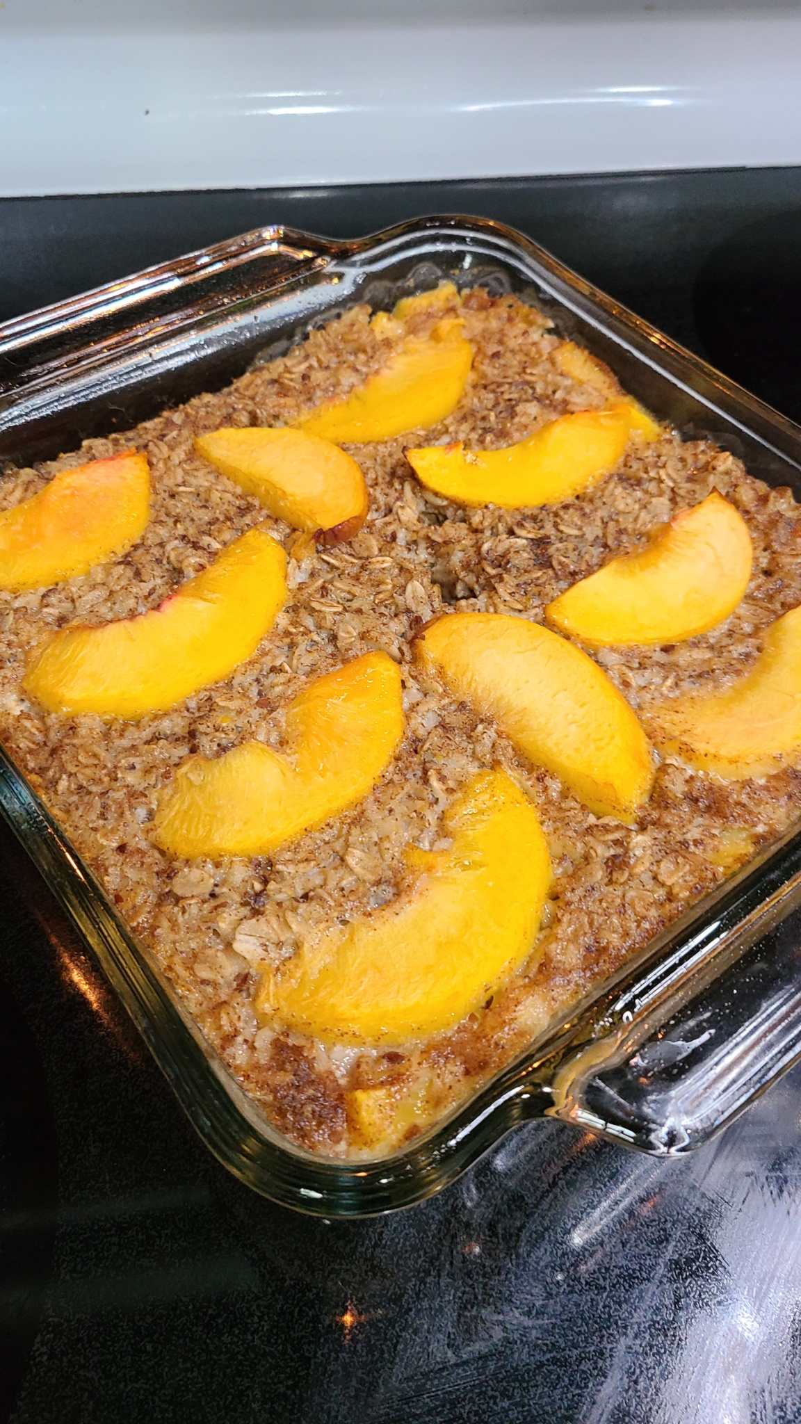 Peach Baked Oatmeal Recipe No Getting Off This Train
