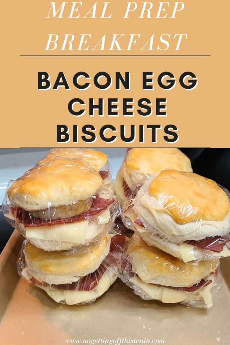 Meal Prep Bacon Egg and Cheese Biscuits