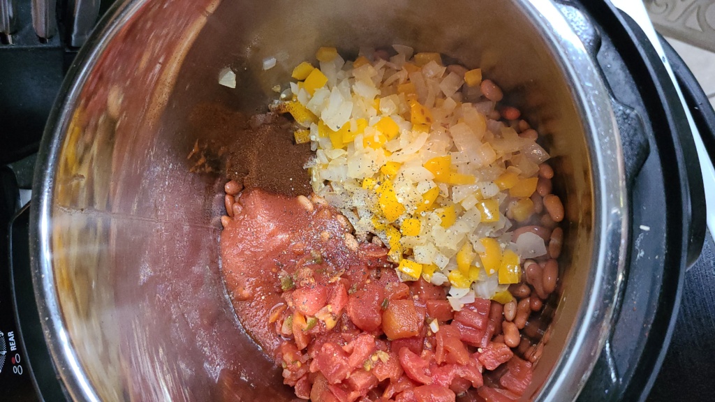 Ingredients for cornbread casserole in a slow cooker