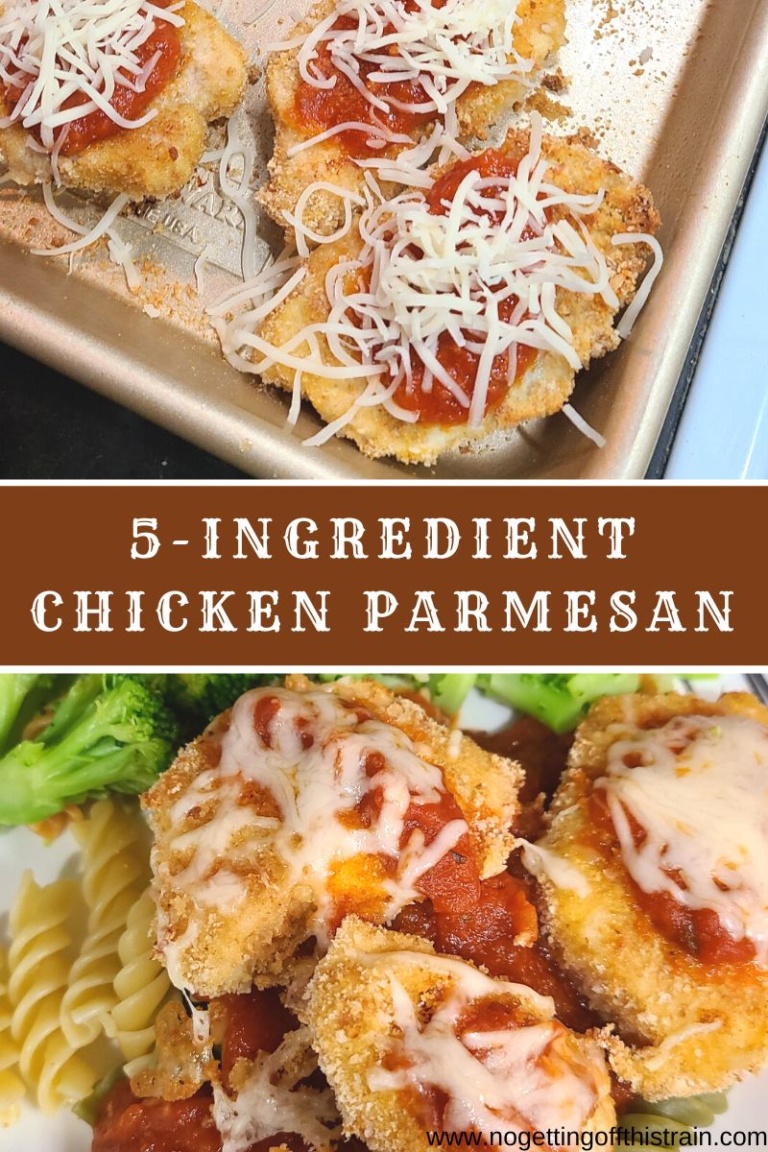 5-Ingredient Baked Chicken Parmesan