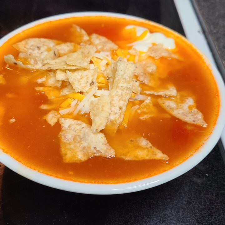 5-Ingredient Chicken Tortilla Soup