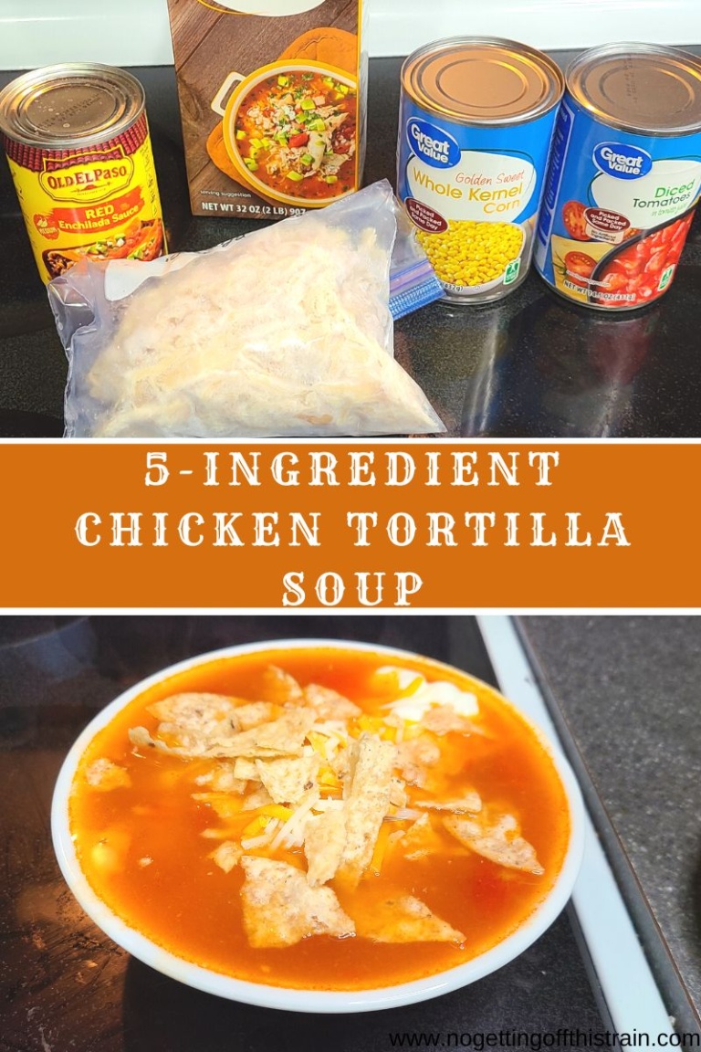 5-Ingredient Chicken Tortilla Soup