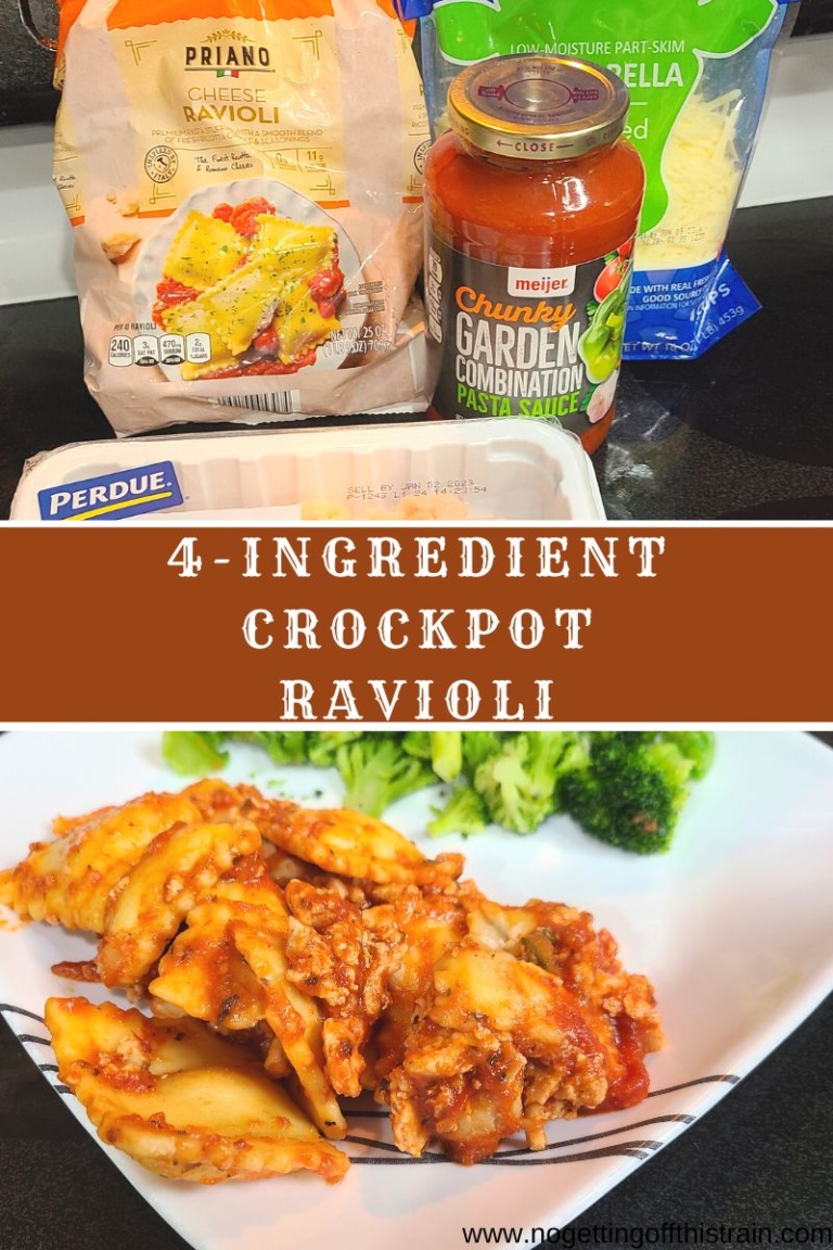 4-Ingredient Crockpot Ravioli