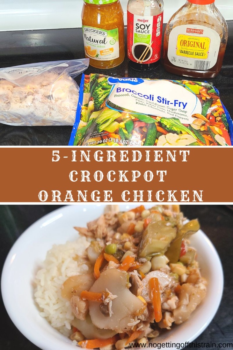 5-Ingredient Crockpot Orange Chicken