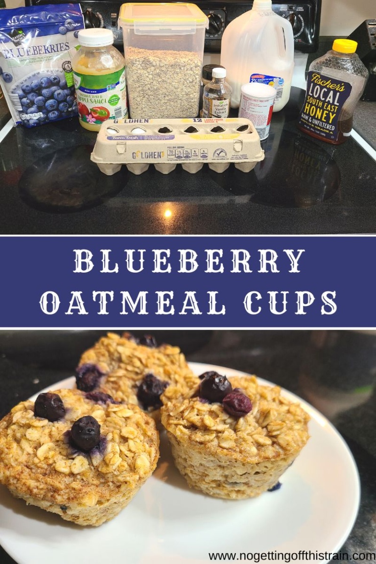 Baked Blueberry Oatmeal Cups (Meal Prep Friendly)