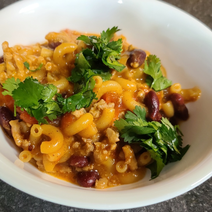 One Pot Cheesy Taco Turkey Chili Mac No Getting Off This Train