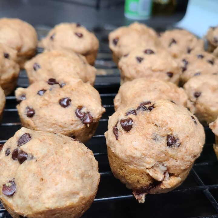 Mini Banana Chocolate Chip Muffins