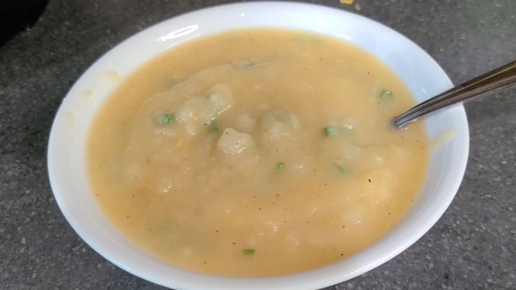 A bowl of 5-ingredient potato soup