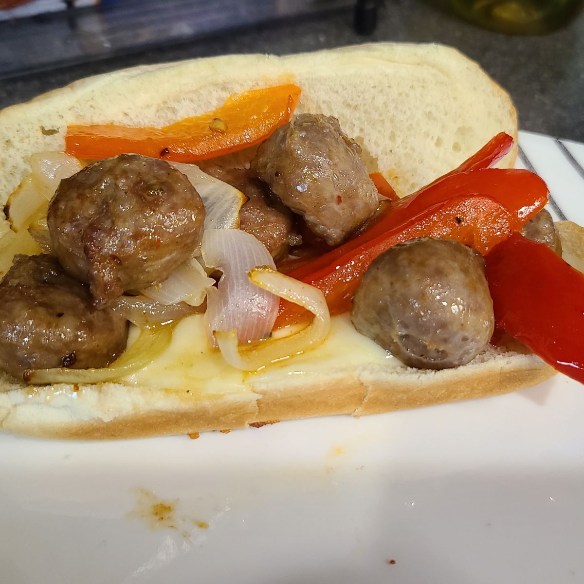 Sheet Pan Sausage and Pepper Sandwiches - No Getting Off This Train