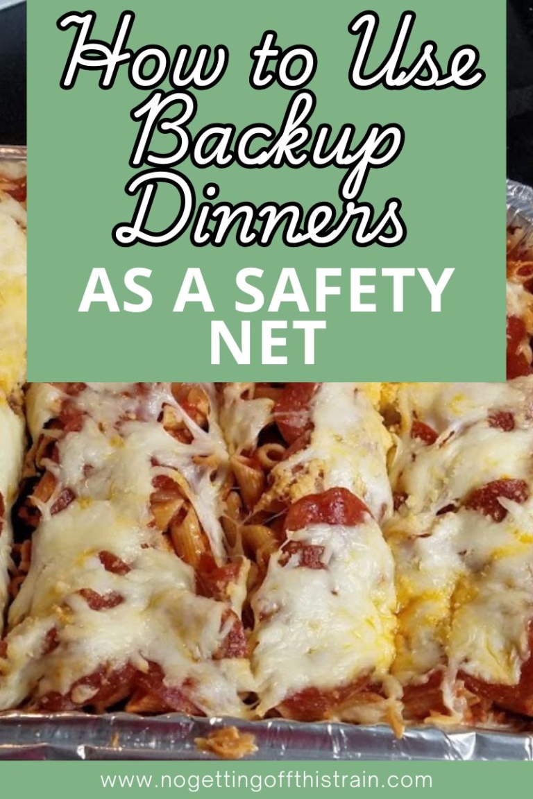 How to Use Backup Dinners as a Safety Net