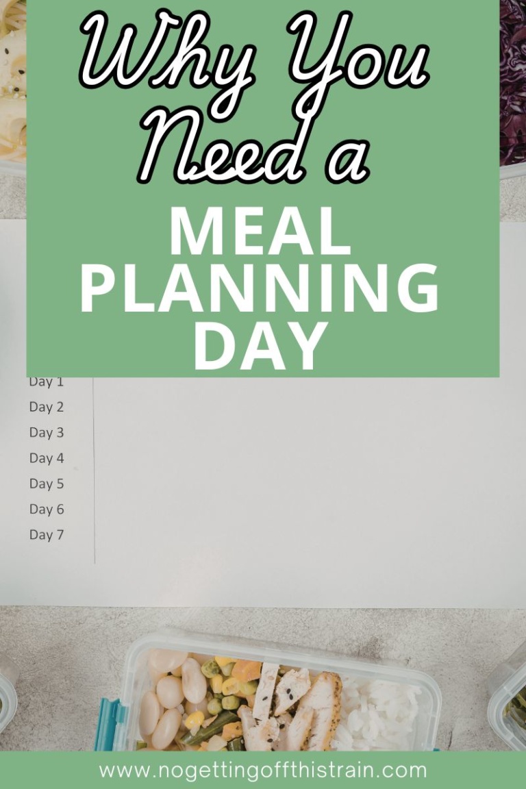 Why You Need a Weekly Meal Planning Day